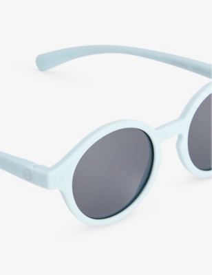 IZIPIZI: #D Kids' round-frame semi-transparent acetate sunglasses