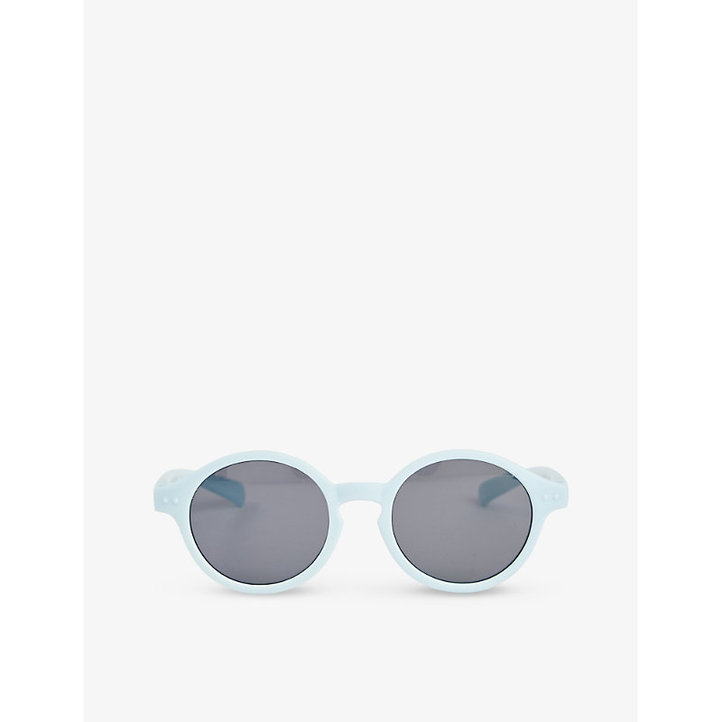 Shop Izipizi Boys Sweet Blue Kids #d Kids' Round-frame Semi-transparent Acetate Sunglasses