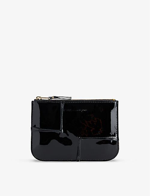 COMME DES GARCONS: Exposed-seam leather wallet