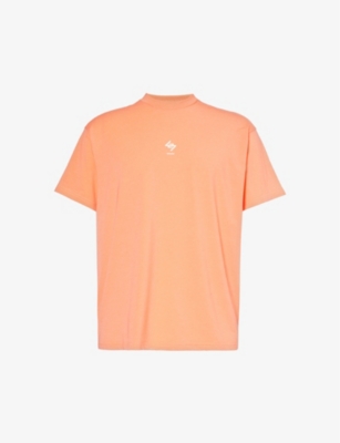 Shop 247 By Represent Men's Coral Brand-print Oversized-fit Stretch-woven T-shirt