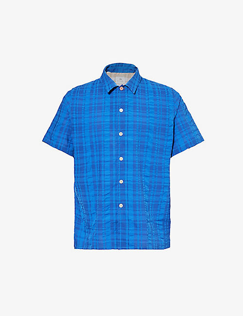 PS BY PAUL SMITH: Plaid-patterned regular-fit cotton shirt