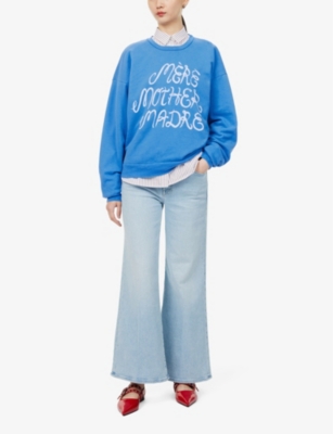 Shop Mother Women's Mtd - Mere  Madre The Drop Square Cotton-jersey Sweatshirt