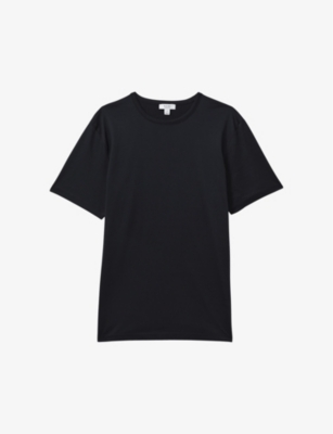REISS: Caspian regular-fit short-sleeve cotton T-shirt