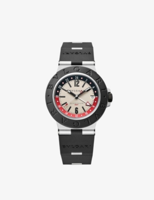 BVLGARI: RE00041 Aluminium GMT and rubber automatic watch
