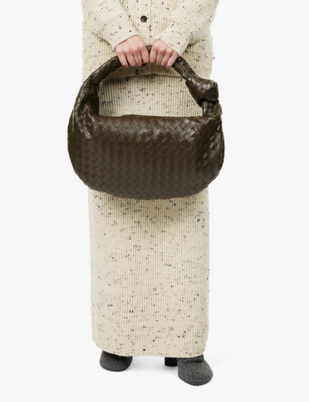 Jodie small leather top-handle bag