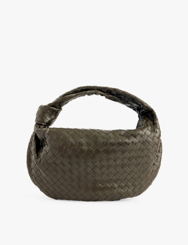 Jodie small leather top-handle bag