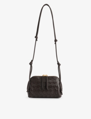 Bottega Veneta Womens Fondant Loop Leather Cross-body Bag