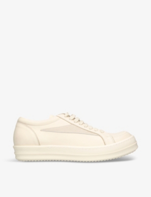 RICK OWENS: Vintage Low leather low-top trainers