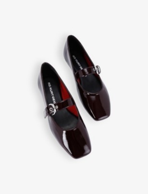 KG KURT GEIGER: Nico mary-jane patent-leather ballet flats