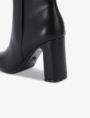CARVELA: Jackpot logo-embellished heeled leather ankle boots