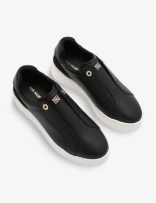 KG KURT GEIGER: Leader laceless faux-leather platform trainers