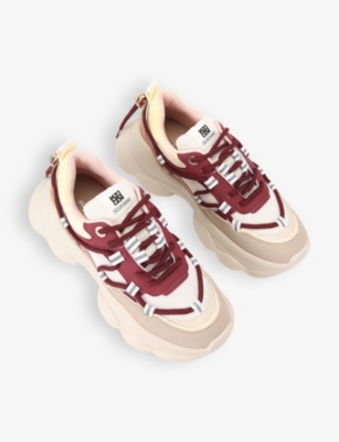 KG KURT GEIGER: Kaiden bubble-sole woven low-top trainers