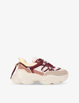KG KURT GEIGER: Kaiden bubble-sole woven low-top trainers