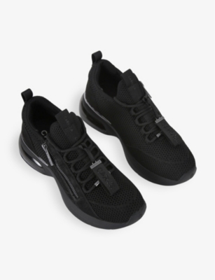 Carvela Womens Cosmic Bubble Threaded Low-top Trainers Blac In Black