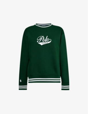 POLO RALPH LAUREN: Polo Ralph Lauren x Wimbledon brand-print cotton-blend jumper