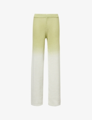 DAILY PAPER: Adaeze gradient-pattern cotton-blend knitted trousers