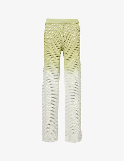 DAILY PAPER: Adaeze gradient-pattern cotton-blend knitted trousers