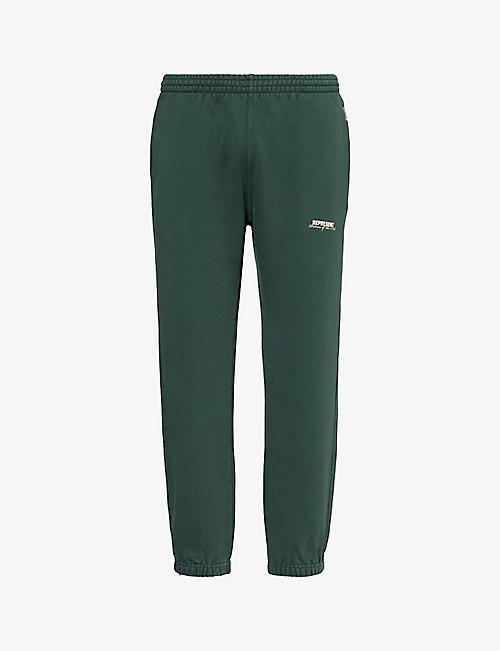 REPRESENT: Patron of the Club brand-print cotton-jersey jogging bottoms