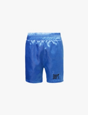 Shop Gallery Dept. Mens Blue Jacky Elasticated-waist Woven Shorts