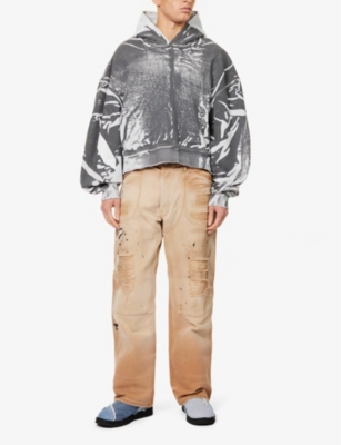 GALLERY DEPT: Branko Carpenter distressed straight-leg relaxed-fit denim trousers