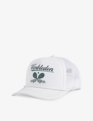 POLO RALPH LAUREN: Polo Ralph Lauren x Wimbledon brand-print recycled-polyester baseball cap