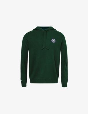 POLO RALPH LAUREN: Polo Ralph Lauren x Wimbledon brand-patch cashmere knitted hoody