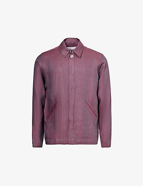 MISSING CLOTHIER: Welt-pocket regular-fit linen jacket