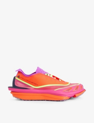 Shop Adidas By Stella Mccartney Women's Orange/magenta/purple Earthlight Pro Low-top Synthetic Trainers