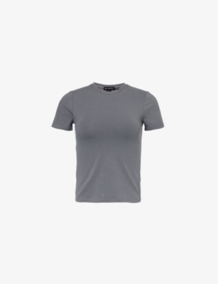 GOOD AMERICAN: Baby round-neck short-sleeve stretch-cotton T-shirt