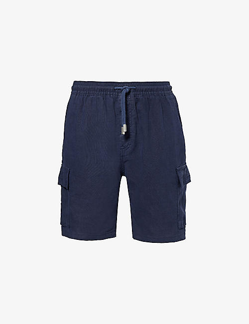 VILEBREQUIN: Baie drawstring-waist linen shorts