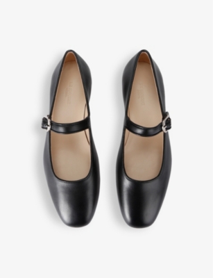Shop Le Monde Beryl Womens Mary Jane Leather Ballet Flats Black Eur 37 / 4 Uk