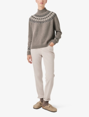 THE WHITE COMPANY: High-neck knitted wool-blend jumper