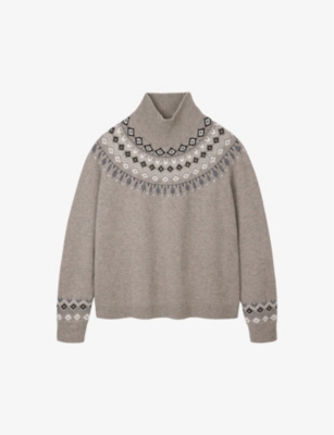 THE WHITE COMPANY: High-neck knitted wool-blend jumper