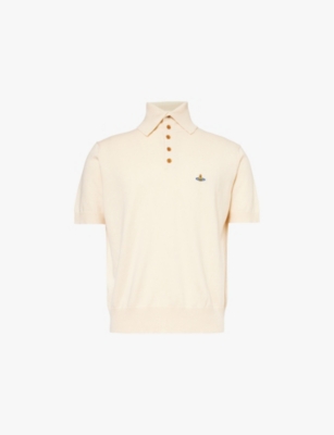 VIVIENNE WESTWOOD: Alex logo-embroidered organic-cotton and cashmere polo shirt