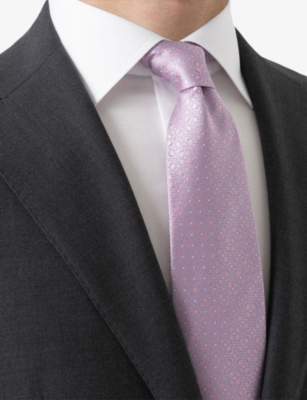 ETON: Geometric-Pattern Silk Tie