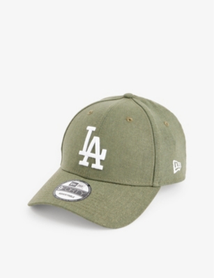 Shop New Era Men's Green 9forty La Dodgers Woven-blend Baseball Cap