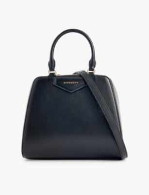 GIVENCHY: Antigona Cube mini leather top-handle bag