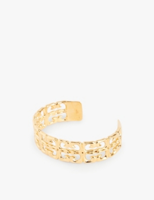 GIVENCHY: 4G-motif brass bracelet