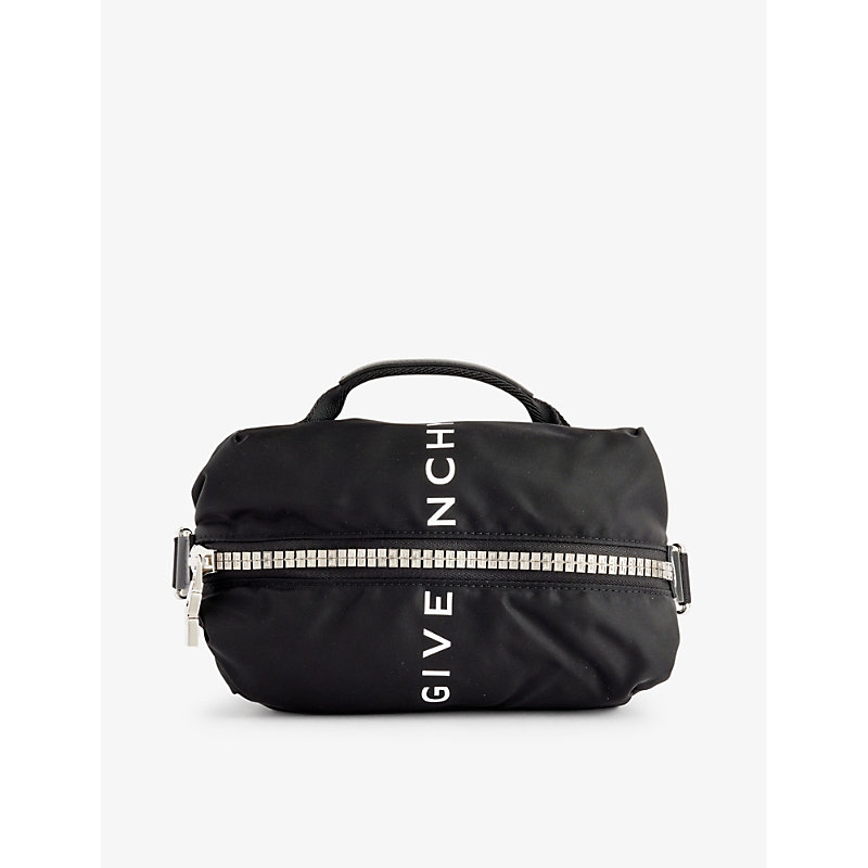 Givenchy Mens 001-black G-zip Small Woven-blend Bum Bag