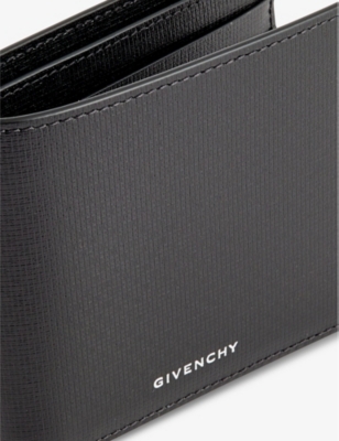 Givenchy 4g Leather Bi-fold Wallet In 001-black