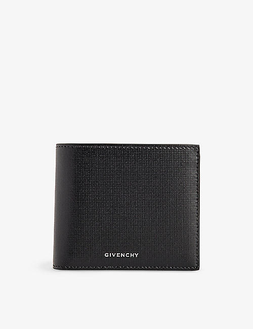 GIVENCHY: Foiled-branding leather wallet