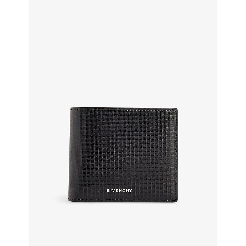 Givenchy 001-black Foiled-branding Leather Wallet