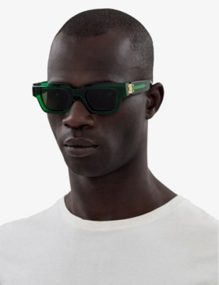 Shop Polo Ralph Lauren Womens Bv1230s Square-frame Acetate Sunglasses