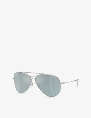 RAY-BAN: RBR0101S Aviator Reverse pilot-frame metal sunglasses