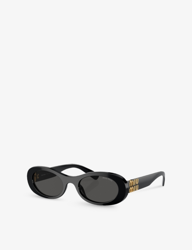 MU 06ZS oval-frame acetate sunglasses
