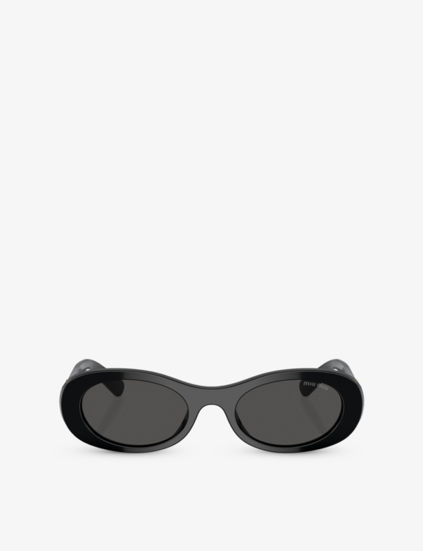 MU 06ZS oval-frame acetate sunglasses