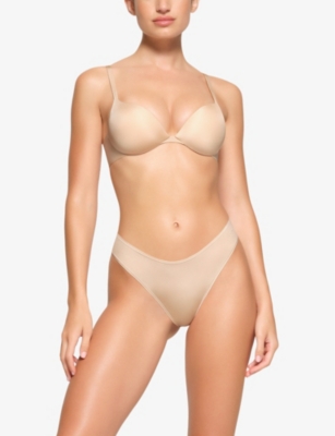 Skims Ultimate Collection Teardrop Underwire Push-up Bra In Sand