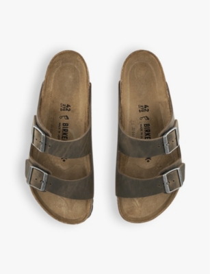 BIRKENSTOCK: Arizona double-strap leather sandals