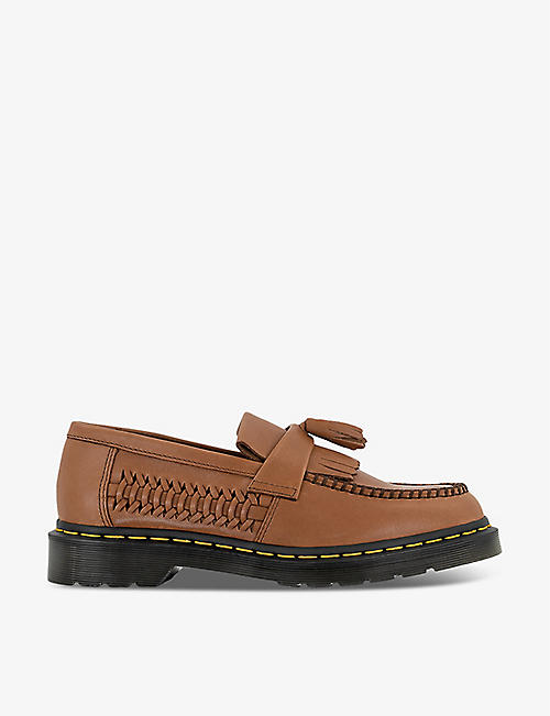 DR. MARTENS: Adrian woven leather loafers