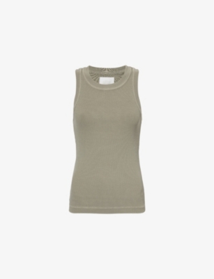 CITIZENS OF HUMANITY: Isabel ribbed organic cotton-blend top